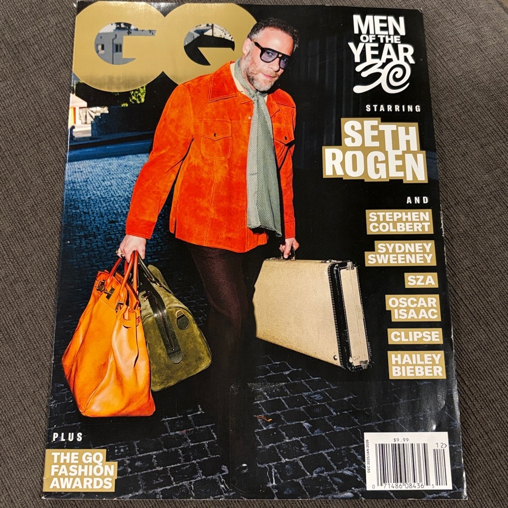GQ Magazine - Dec/Jan 2026 - Seth Rogen - Sydney Sweeney - Hailey Bieber   men’s